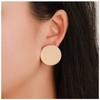 Iaceble Bohemia Coin Disc Earrings Gold Circle Studs Earrings Round
