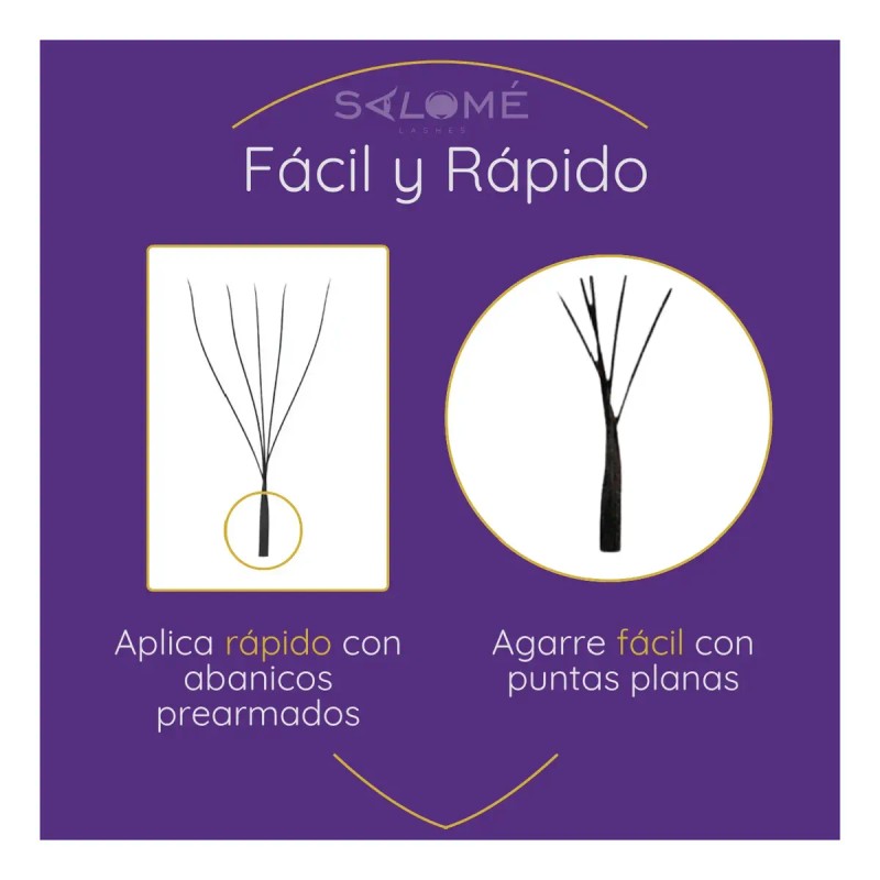 Nagaraku Extensiones De Pestañas 5d W Fibras Tecnológicas