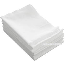 Sarashi Tenugui Fabric, Oka Standard, 35.4 inches (90 cm), White, Plain, Set of 12