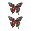 Festival Makeup R004 Button Butterfly (17.5cm x 10cm)