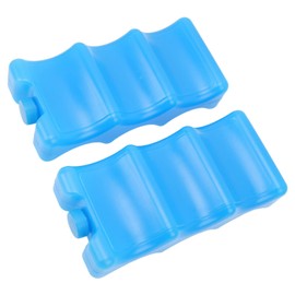 Paquetes de Hielo, 2 Piezas Paquete de Hielo de Leche Materna Forma Contorneada Paquete de Congelador Contorneado Azul Paquete de Hielo Contorneado Caja de Hielo Reutilizable Caja