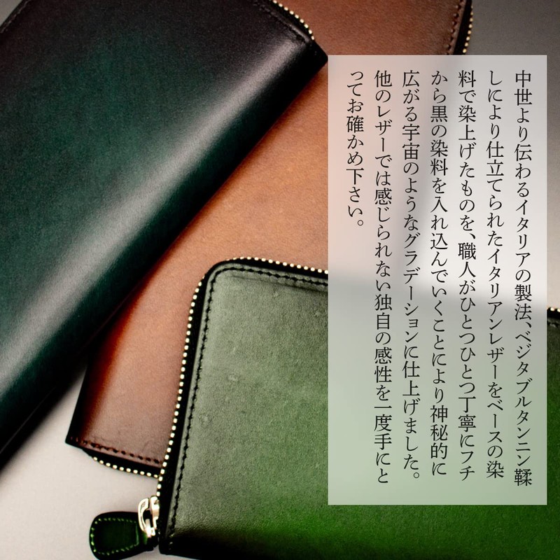 Dom Teporna Italy Men's Long Wallet, Genuine Leather, Large Capacity,