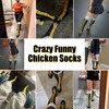 ASKHOPE Chicken Leg Socks for Women Men Funny Chicken Socks