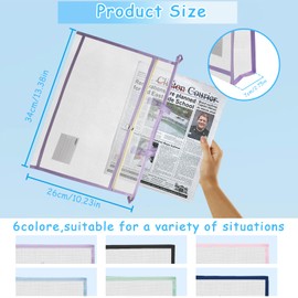 3 Pcs A4 Project Bag for Quilting Craft Storage with Handles for Art Bag Tote File Carrying Storage