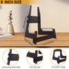 COLOOFO 1 Pack 8 Inch Plate Stand, Wooden Display Stand