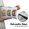 Cafl Gnomes Dinosaur Makeup Bag Cute Gnomes Cosmetic Bag for