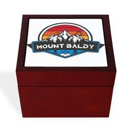 CafePress Mount Baldy Ski Lifts Mount Baldy California Memory Keepsake Jewelry Box, 5"x5"x3.75"
