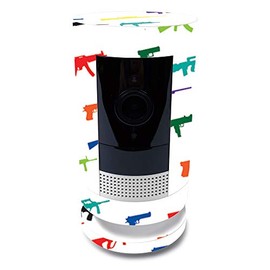 MightySkins Skin for Ring Stick Up Cam Battery - Fun Guns | Protective, Durable, and Unique Vinyl Decal wrap Cover | Easy to Apply, Remove, and Change Styles | Made in The USA