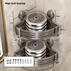 VOLPONE Corner Shower Shelf Suction Cup Shower Caddy Corner No