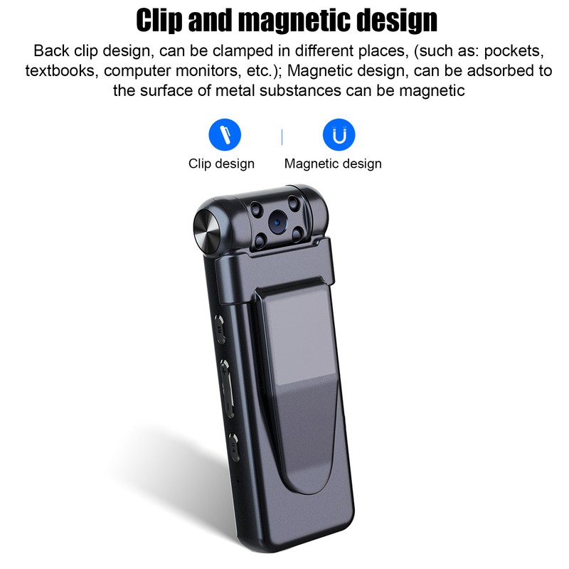 Video Recorder Multifunctional 1080P HD Noise Reduction Motion Detection Small