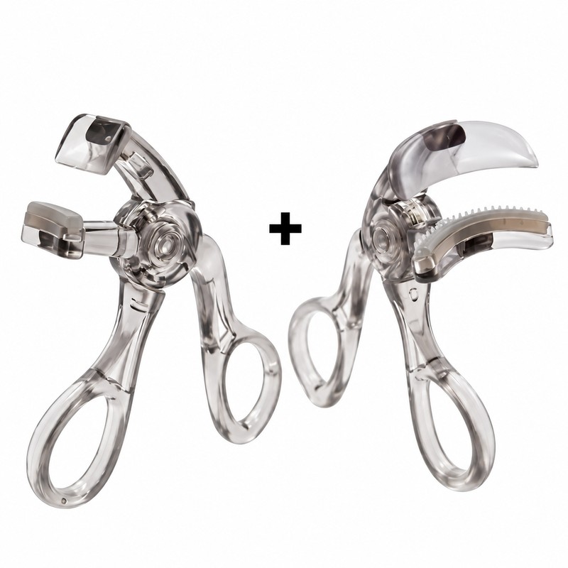 Eyelash Curler with Built-In Comb – Wide-Angle and Partial Curling