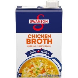 SWANSON S 100% Natural Chicken Broth, 48 oz Carton