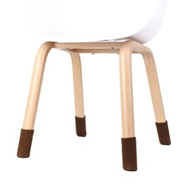 24 PCS Furniture Leg Knitted Protector - Chair Leg Floor Protectors for Avoid Scratches, Furniture Leg Socks for Moving Easily and Reduce Noise, Brown