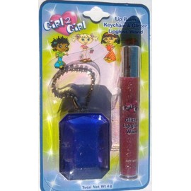 GIRL 2 GIRL KEYCHAIN JEWEL AND LIPGLOSS WAND