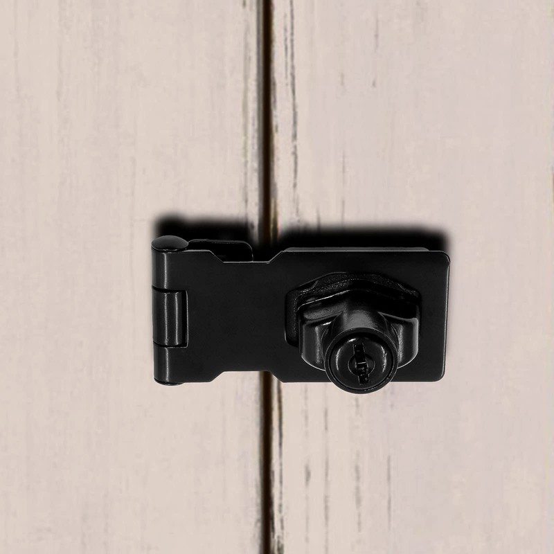 Jiozermi 2 Packs 2.5 Inch Hasp Lock With Keys, Stainless