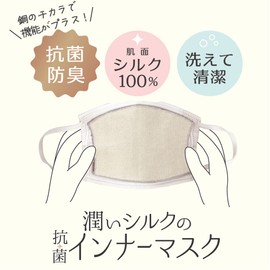 Alphax Mask for Rough Skin, Moisturizing Silk Antibacterial Inner Mask, Pack of 1