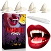 4 Pairs Vampire Teeth for Cosplay 4 Size Fake Fangs