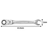 TONE HPRMF-10 Oscillating Ratchet Offset Wrench, Double Side Width 0.39