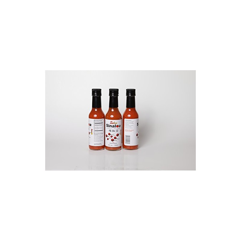 Salsa Sinaloa Chiltepina Hot Sauce set of 3 (3 Bottles)
