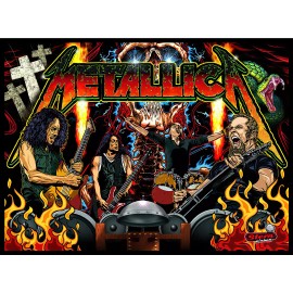 Stern METALLICA Pinball Machine Custom TRANSLITE #1 FITS DMD Stern Model NOT LCD