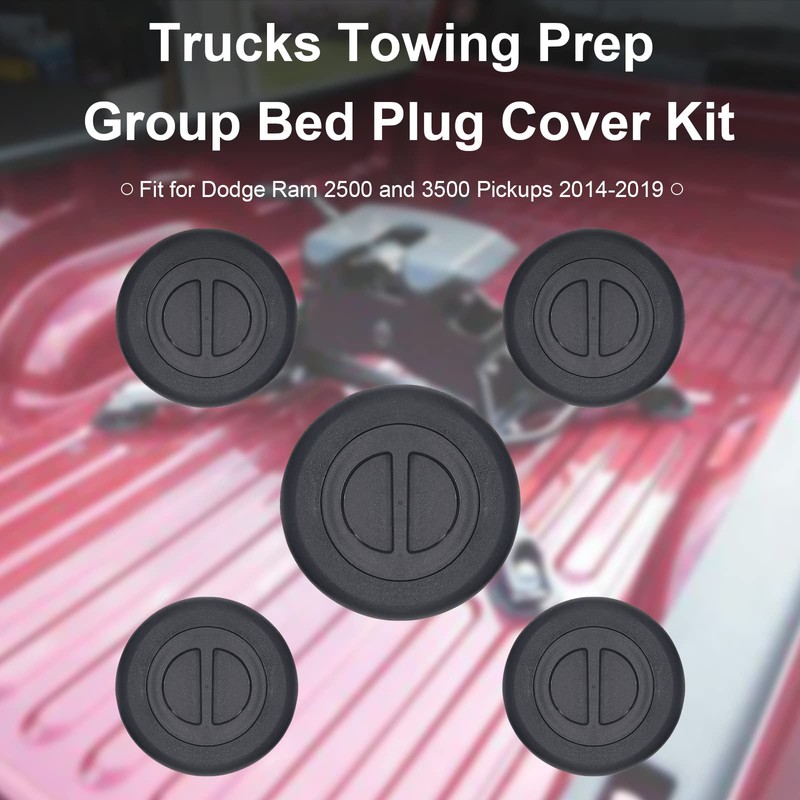 Bed Plug Cover Kit Compatible with 2014-2019 Dodge Ram 2500