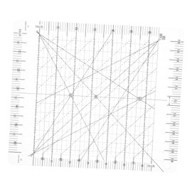 TEHAUX Clear Acrylic Tailor Ruler for Sewing and Crafting Durable Measuring Tool for Accurate Dressmaking Pattern Marking and Patchwork Quilting Projects