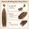 Human Braiding Hair Deep Wave Human Hair Extensions No Weft