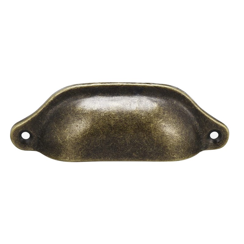Sourcingmap Cup Pulls, Carbon Steel Shell Pull Handles Bronze Tone