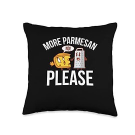 I Love Parmesan Cheese Clothing I Love Parmesan Cheese Throw Pillow, 16x16, Multicolor