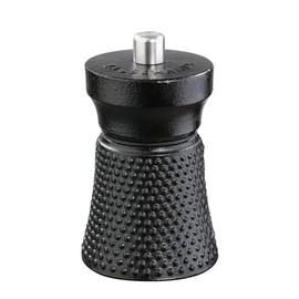 Zassenhaus Worker Pepper Mill, Cast Iron Grinder Made of High-Performance Ceramic, Grinding Level Infinitely Adjustable, Also for Salt, Dried Herbs and More, Height: 10.0 cm, Diameter 6.0 cm