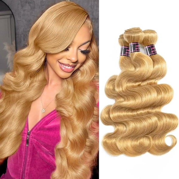 Blonde Bundles Human Hair #27 Colored Human Hair Bundles Honey