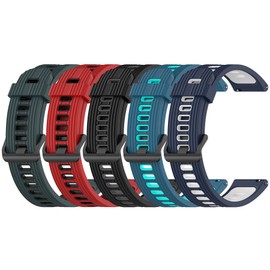 Replacement Bands Compatible for Amazfit Active 2 1/GTR Mini/GTS 4 3 2 2e, Soft Silicone Sport Quick Release Wristband for iTech Fusion 2 / 2R Watch Strap