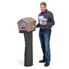 Simplay3 Rustic Home Plastic Residential Cabin Mailbox & Post Mount