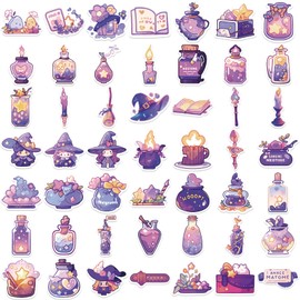 50PCS Witchy Potion Stickers,Boho Witch Aesthetic Stickers,Potion Bottle,Apothecary,Magic Stickers for Water Bottle,Laptop,Scrapbooking - Perfect Gifts for Girls,Kids,Teens