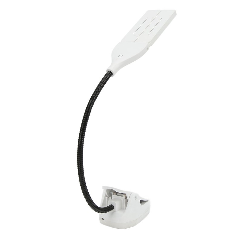 Music Stand Light LED Rechargeable Bendable Professional Design White Lamp
