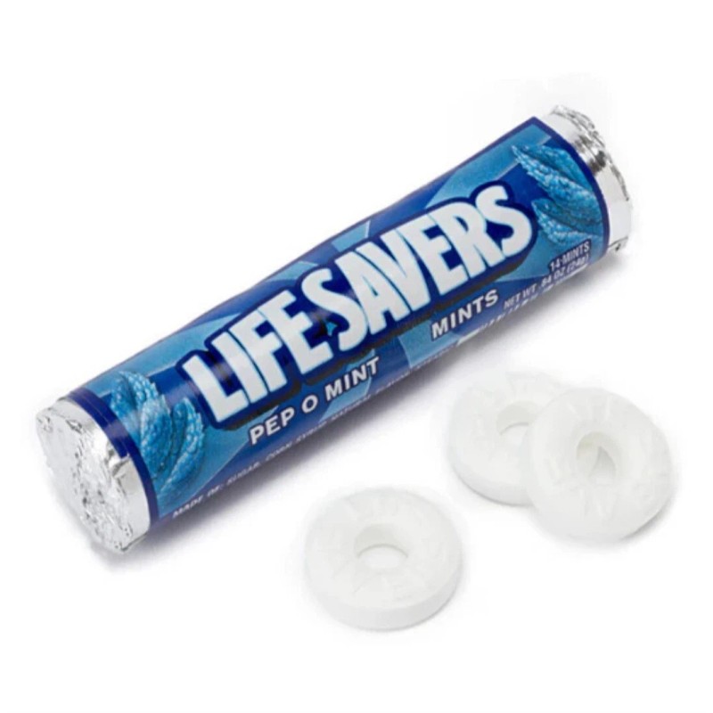 Life Savers 10 ~ Rolls Pep-O-Mint Lifesavers Breath Mints Peppermint
