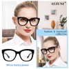 AEZUNI Oversized Bifocal Reading Glasses Women Big Frame Blue Light