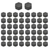 50 Pcs Hex Nut Covers, Black M6*10 * 8 Nut