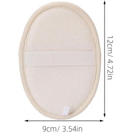 Esponja Exfoliante Corporal Ovalada de Fibra Paquete de 5 Piezas para Ducha