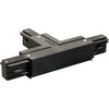 EUTRAC T-connector ground left BLK 145630 SLV