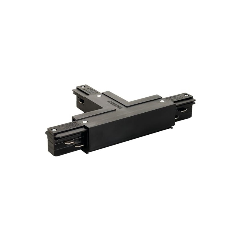 EUTRAC T-connector ground left BLK 145630 SLV