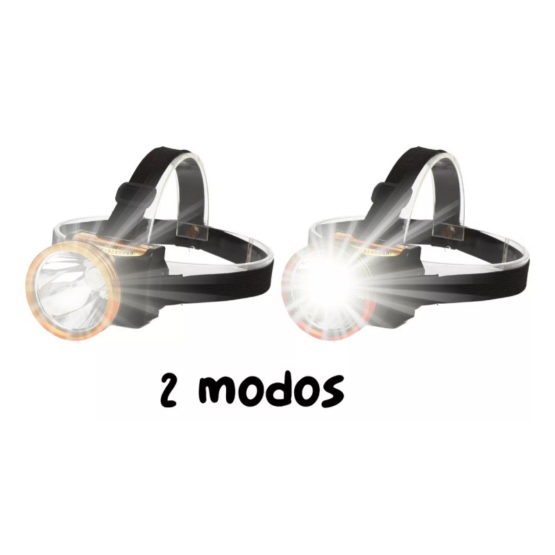 AJC Linterna Led Recargable Cabeza Minero 110876