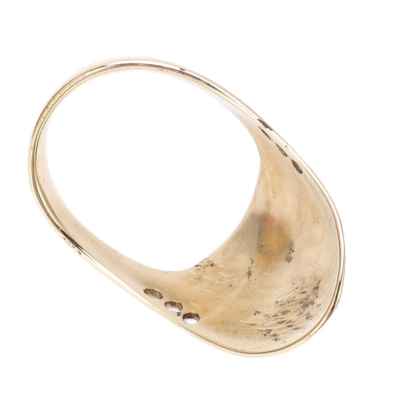 Brass Archery Thumb Ring Portable Finger Protector with Anti Lost