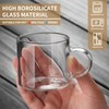 DOPUDO Glass Teacups 250ml Set of 2 Borosilicate