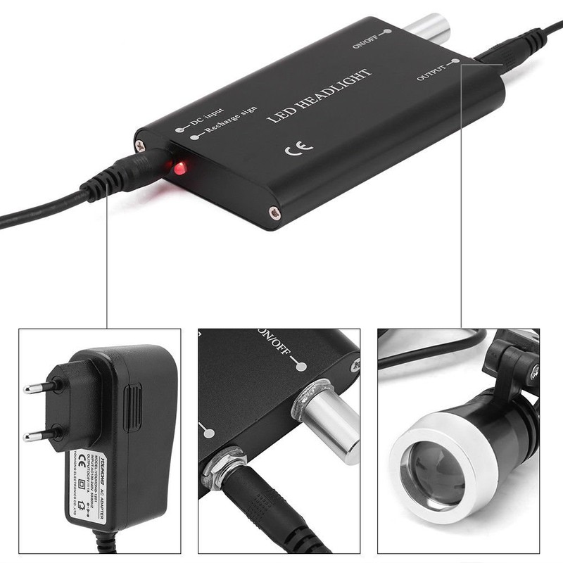BoNew-Oral 3W LED Head Torch for Surgical Magnifying Glass