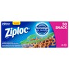 Ziploc Bolsa Reutilizable para Snack 50 piezas
