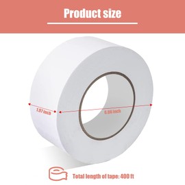 Hubaow Drywall Paper Tape, 2” x 400 ft Ultra-Thin Fiber Paper Drywall Joint Tape for Seam Patch for Wall Sheetrock Ceiling Crack, White