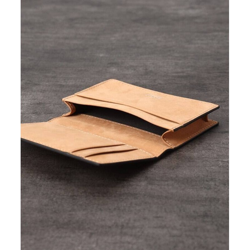 Takeokikuchi Soft & Natural Mini Mesh Leather Business Card Holder,