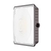 Glitgate LED Canopy Light with Motion Sensor: 100W/80W/60W Adjustable Outdoor