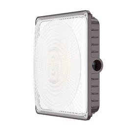 Glitgate LED Canopy Light with Motion Sensor: 100W/80W/60W Adjustable Outdoor Commercial Canopy Light, IP65 Waterproof LED Ceiling Fixture for Gas Station, Carport, Parking Garage, Warehouse